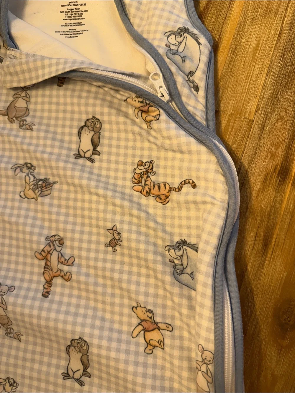 Copper Pearl Winnie the Pooh sleep sack - 0-6 month - 1 Tog